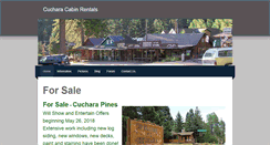 Desktop Screenshot of cucharacabinrentals.com